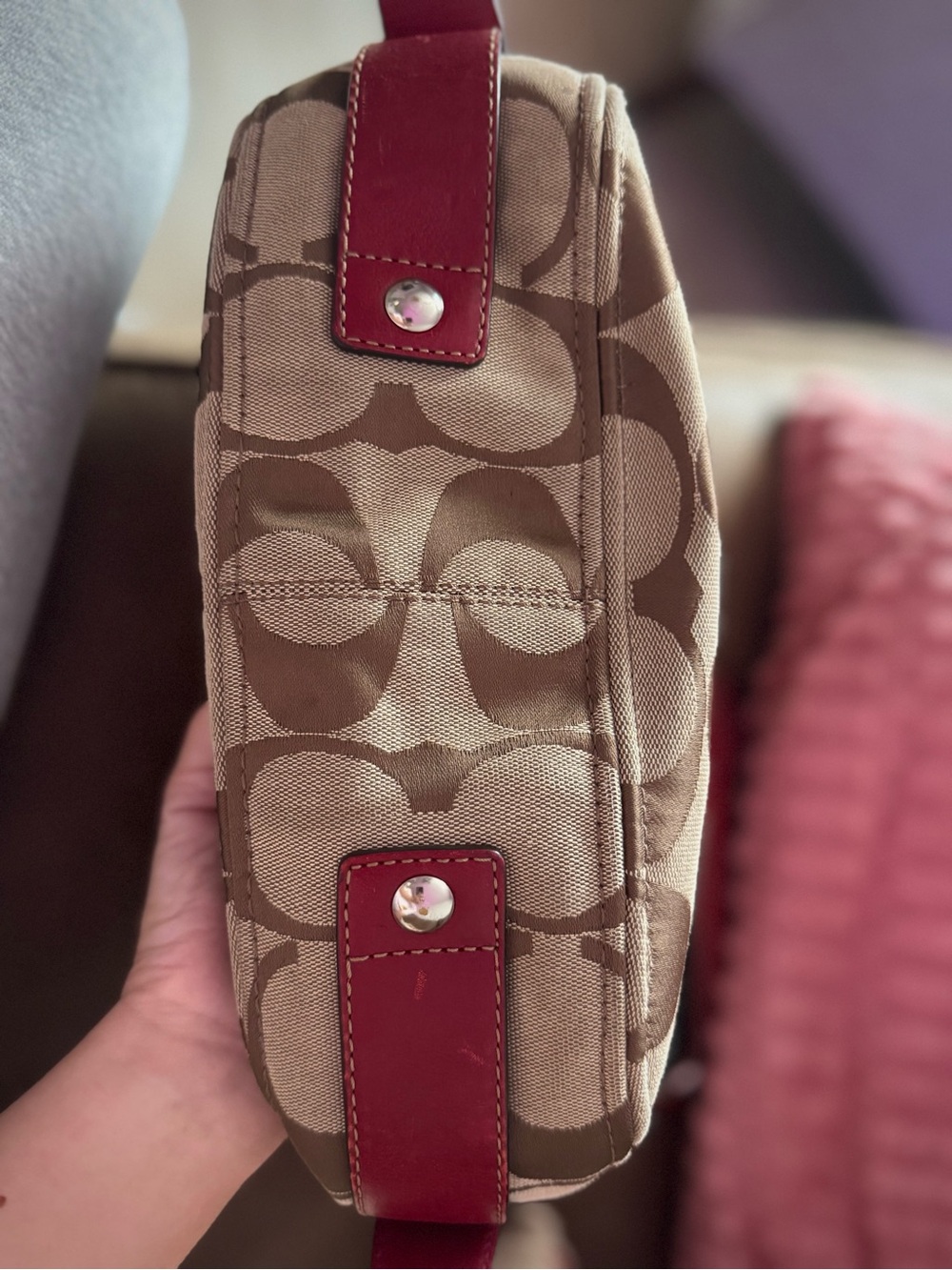 Coach Red Zoe Hobo Bag ✨ - Picture 8 of 8